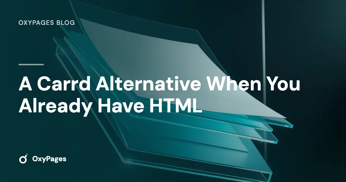 A Carrd Alternative When You Already Have HTML