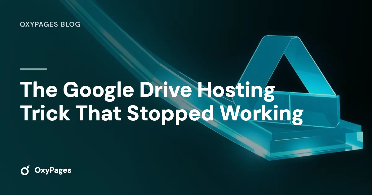 The Google Drive Hosting Trick That Stopped Working