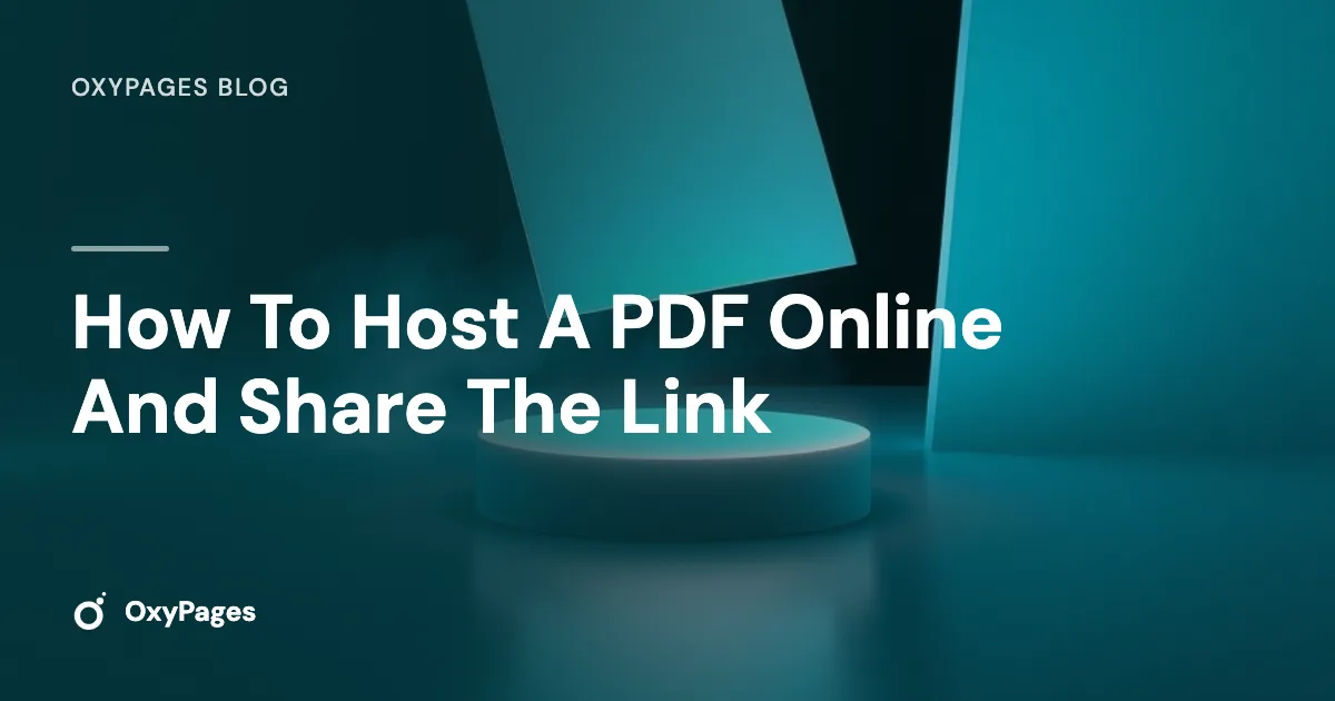 How To Host A PDF Online And Share The Link