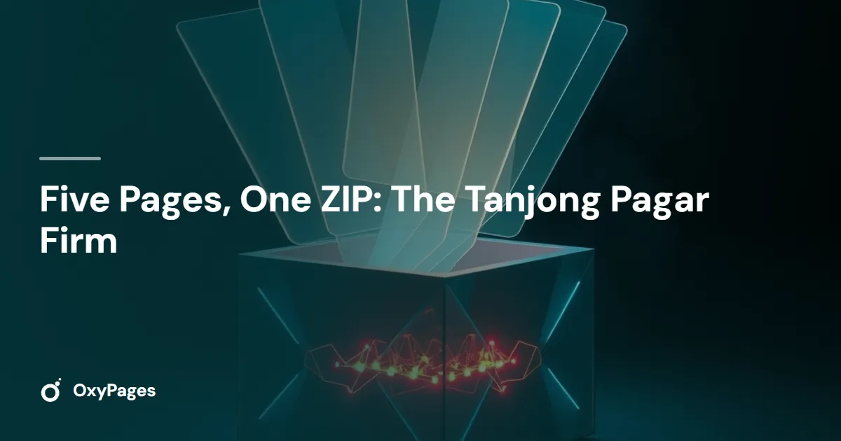 Five Pages, One ZIP: The Tanjong Pagar Firm - OxyPages