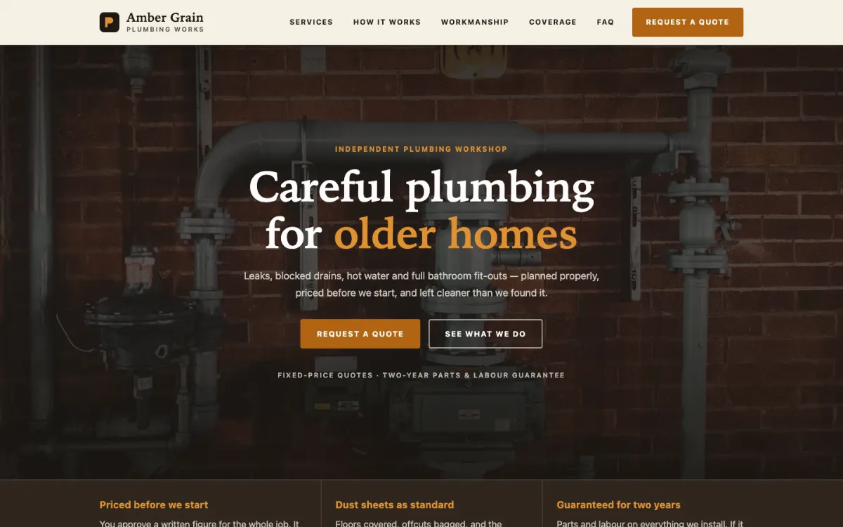Amber Grain Plumber