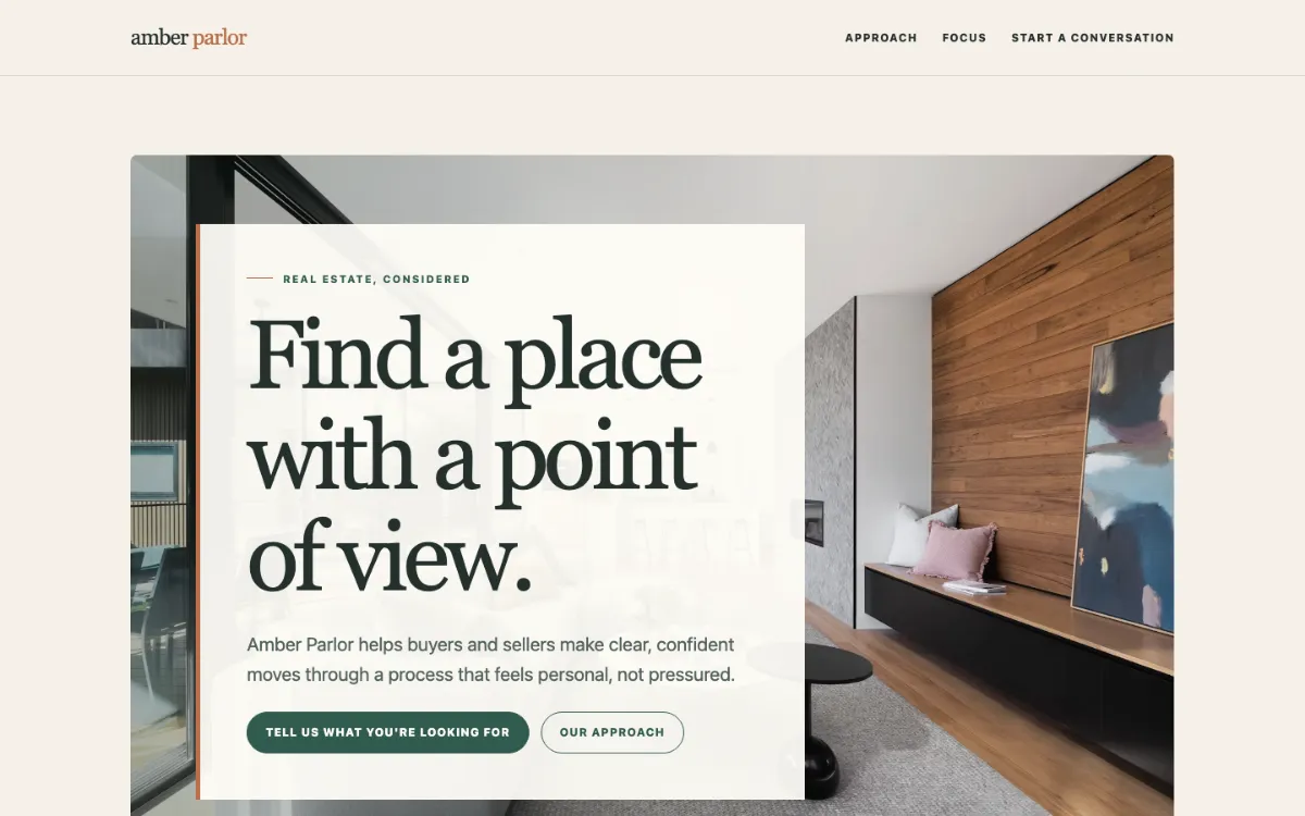 Amber Parlor Real Estate Agent