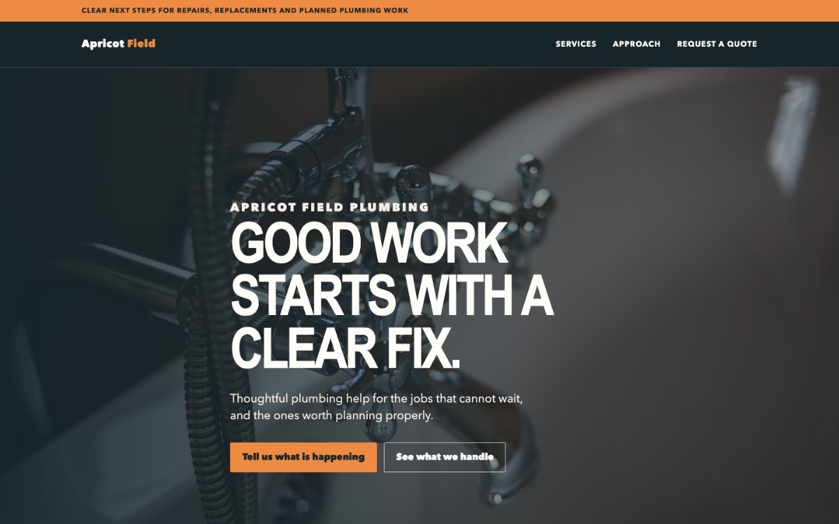 Apricot Field Plumber