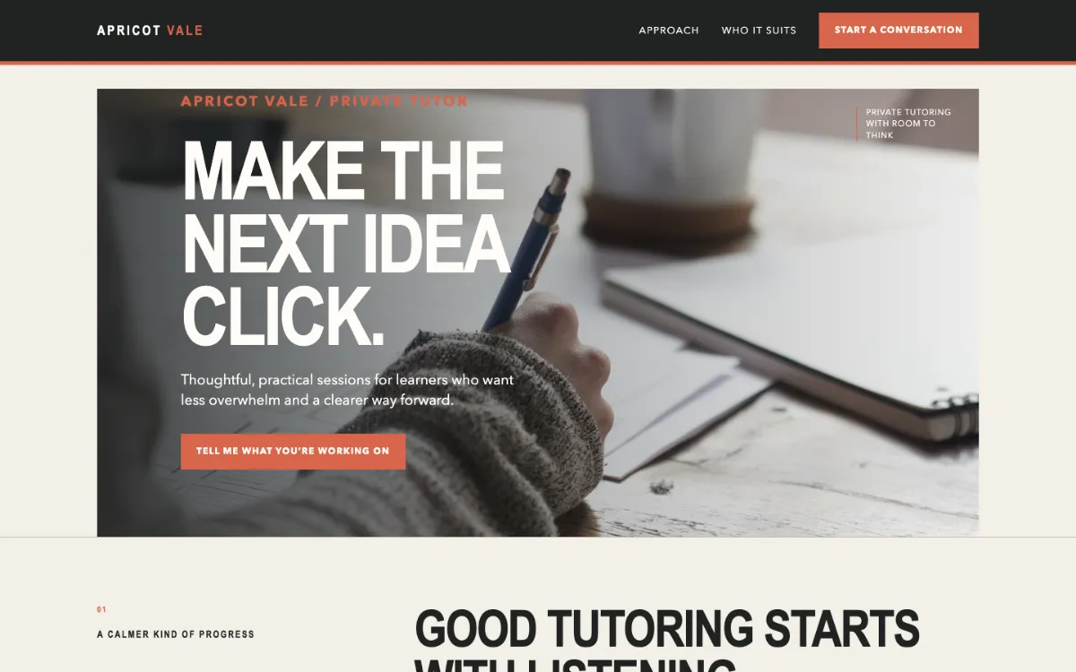 Apricot Vale Private Tutor