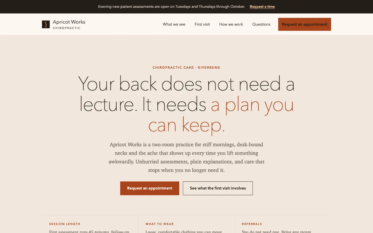 Apricot Works Chiropractor