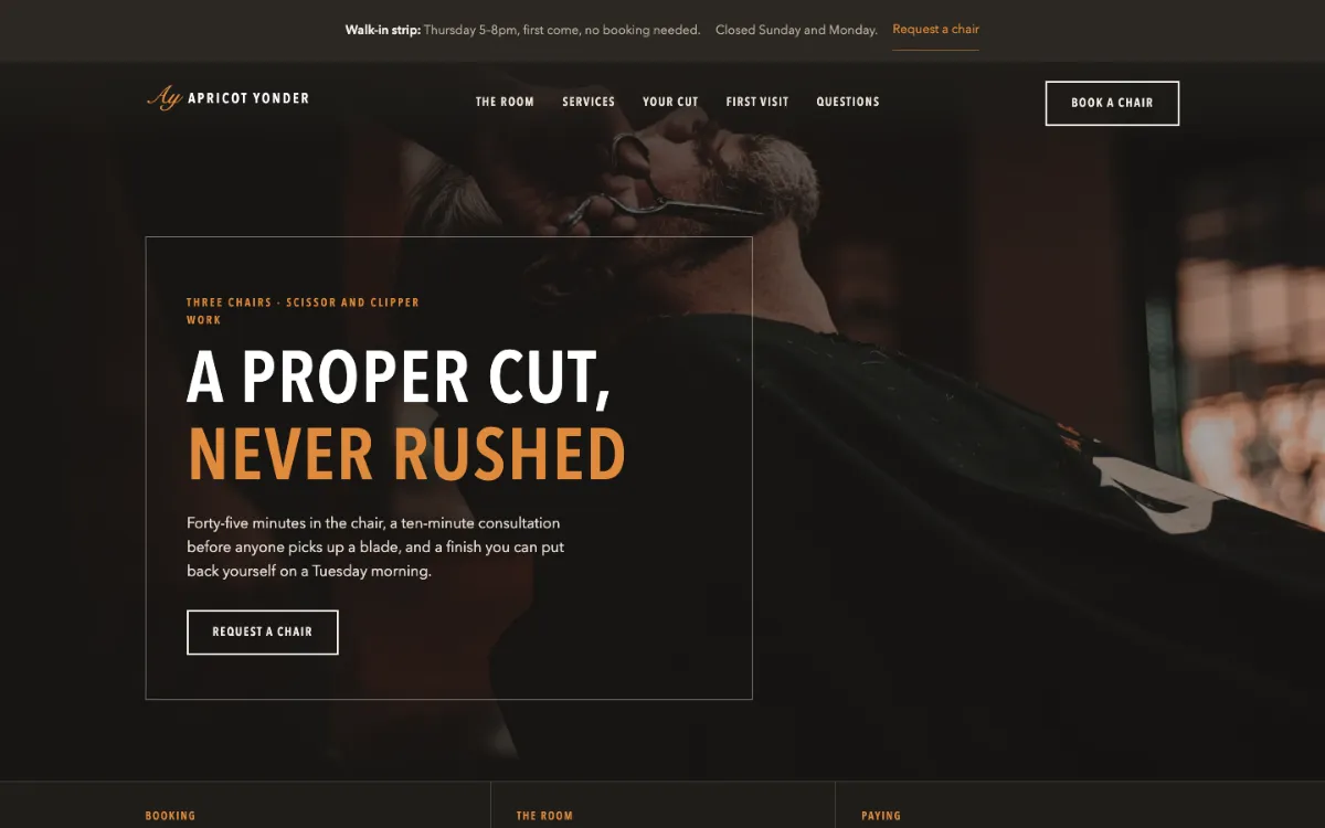 Apricot Yonder Barber