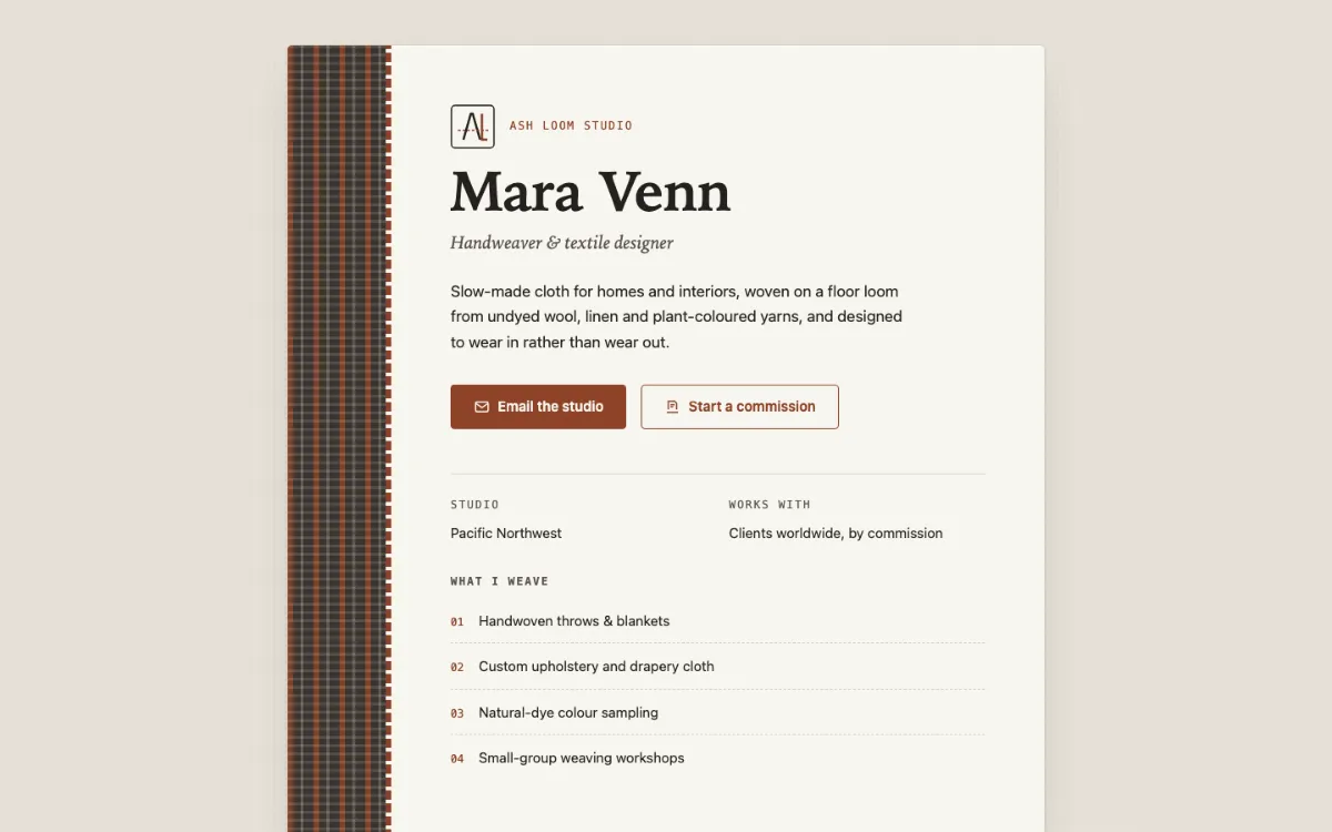 Ash Loom Digital Business Card