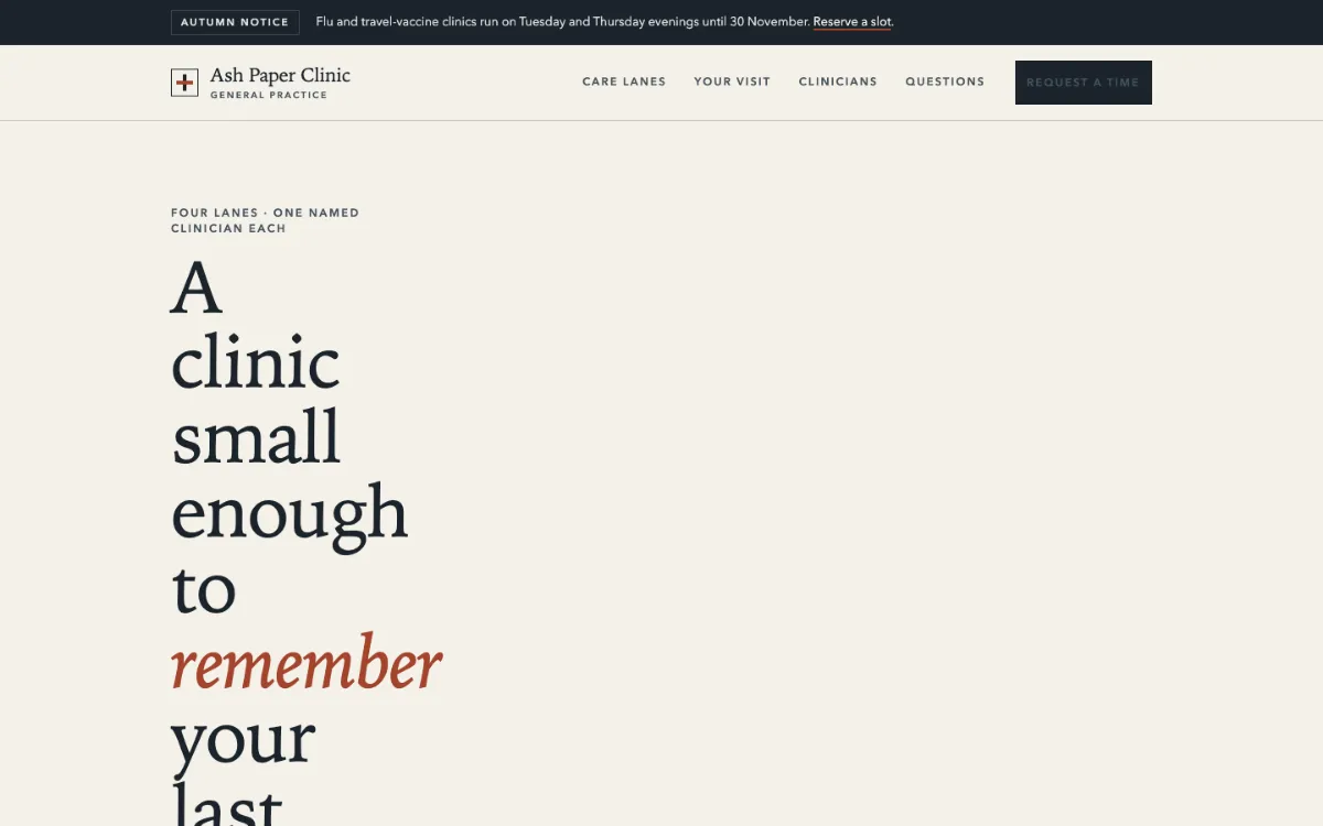 Ash Paper Clinic