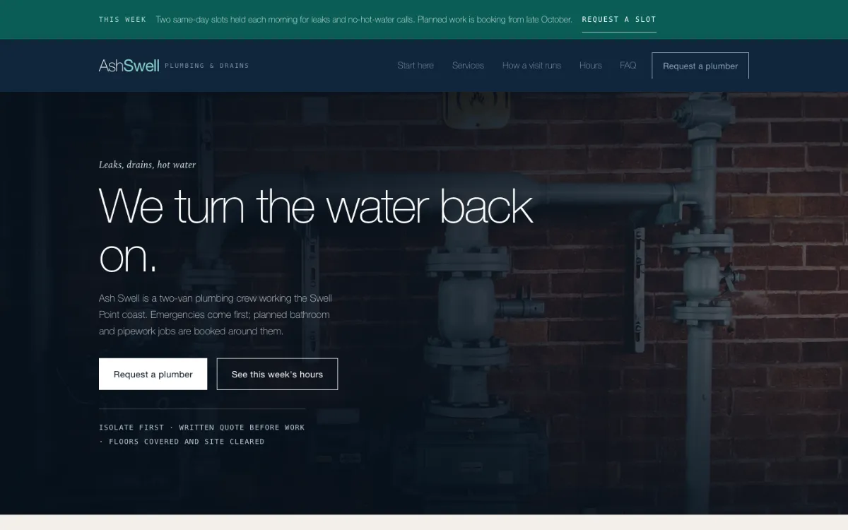 Ash Swell Plumber