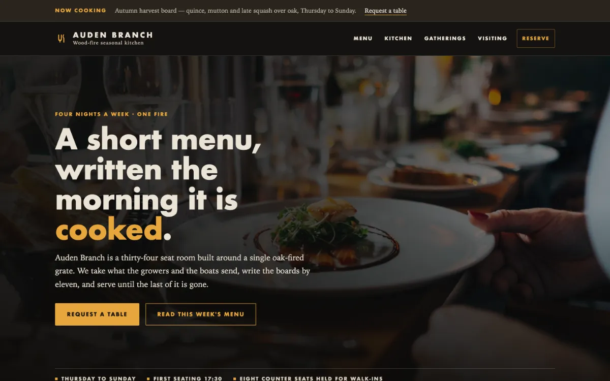 Auden Branch Restaurant