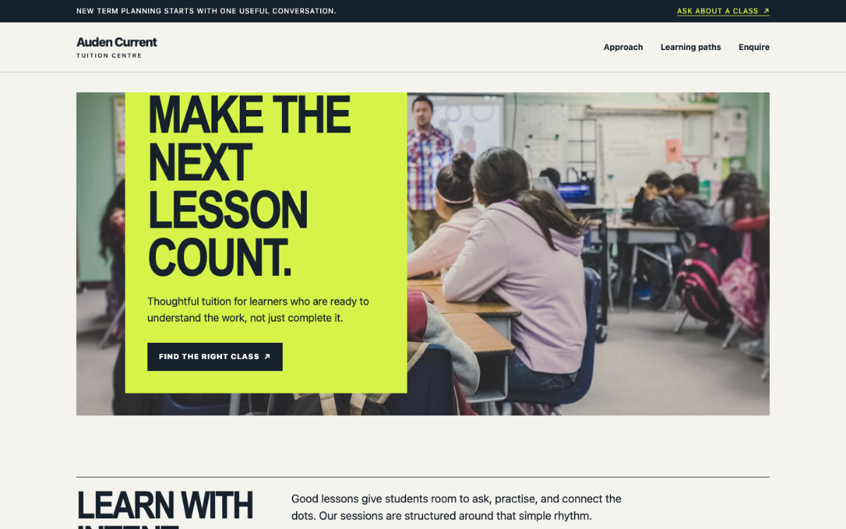 Auden Current Tuition Centre