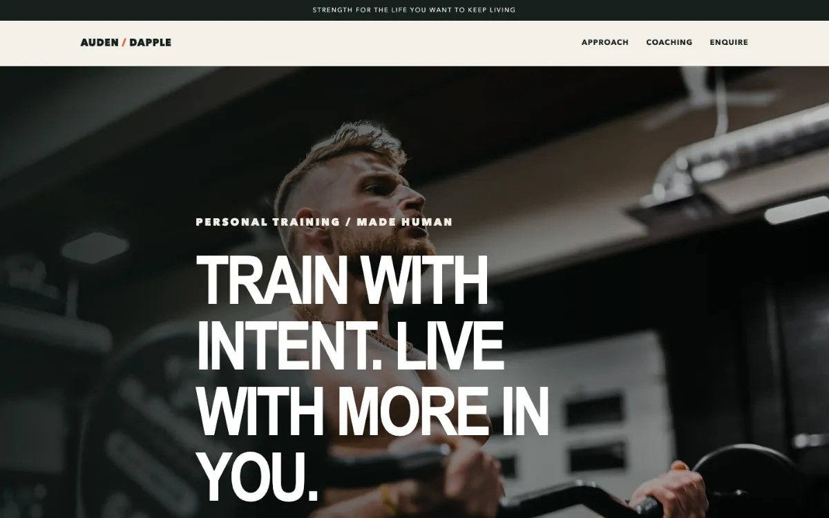 Auden Dapple Personal Trainer