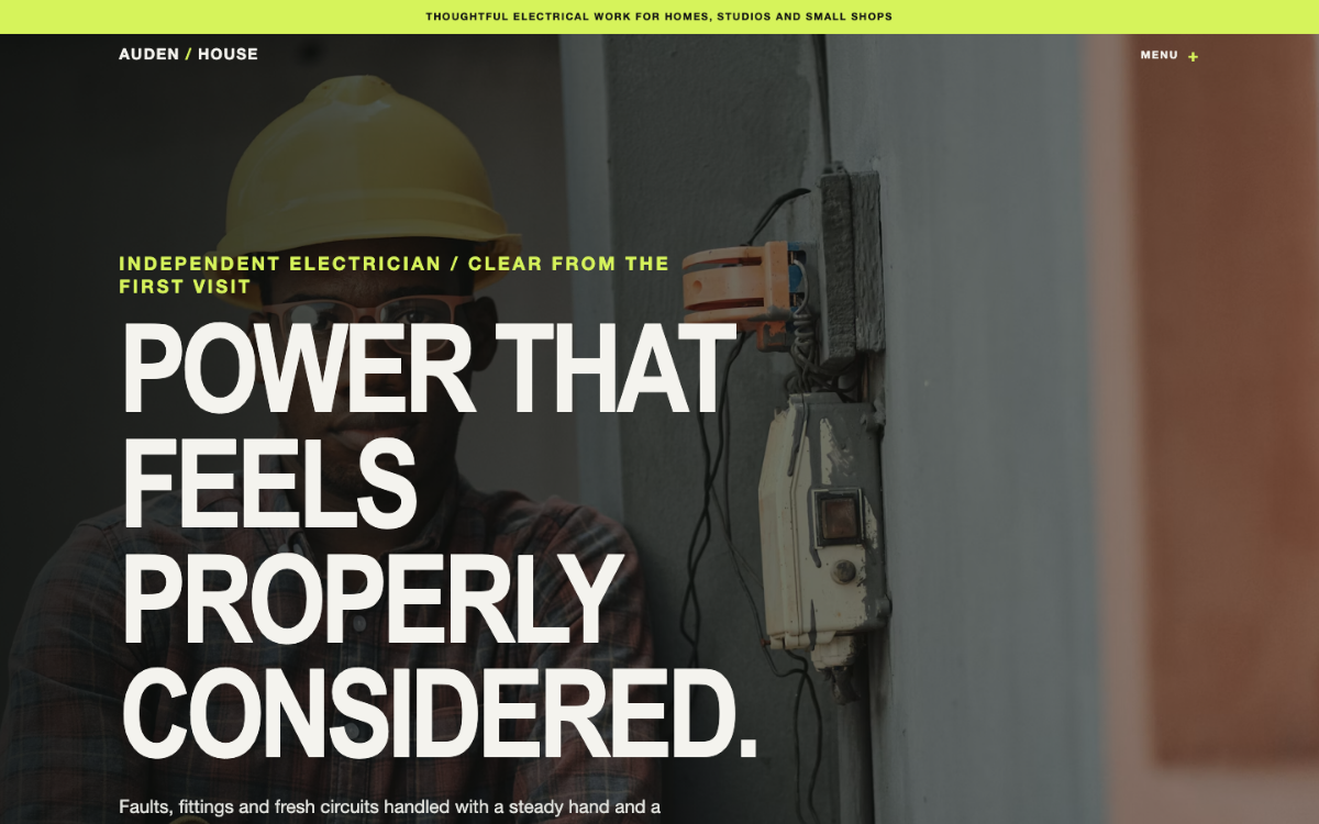 Auden House Electrician