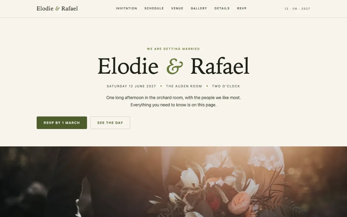 Auden Room Wedding