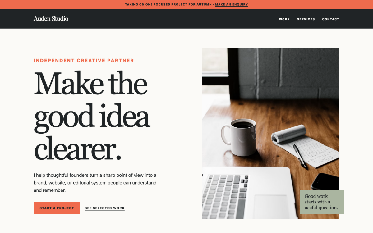 Auden Studio Freelancer