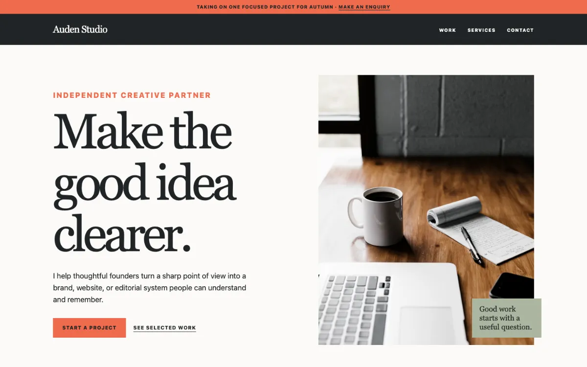 Auden Studio Freelancer