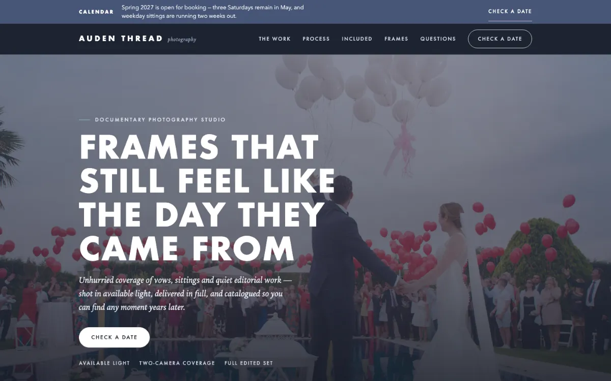 Auden Thread Photographer