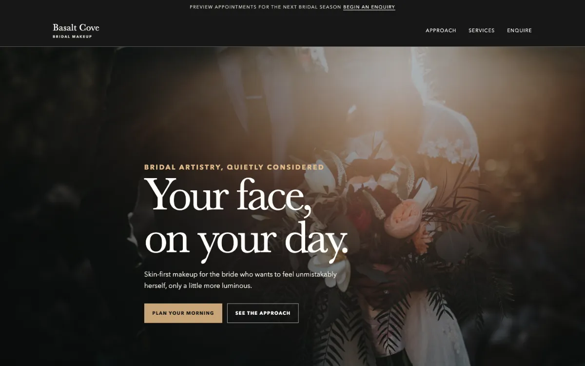 Basalt Cove Bridal Makeup