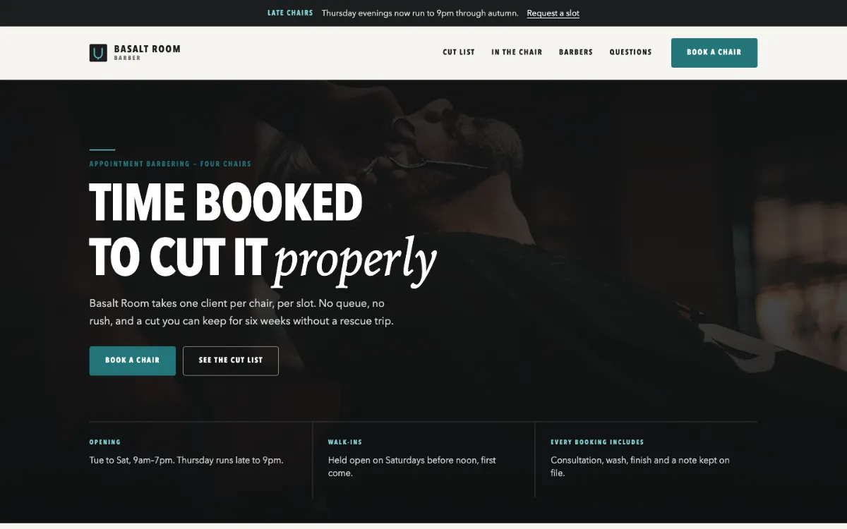 Basalt Room Barber