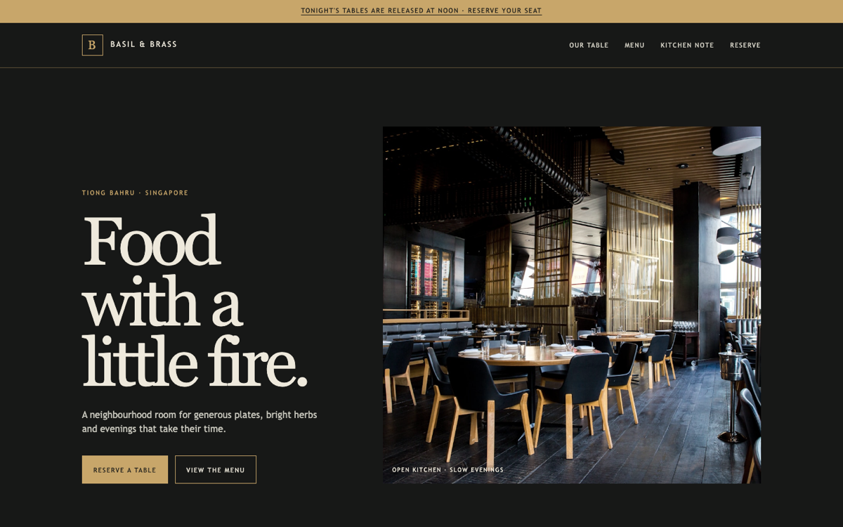 Basil & Brass