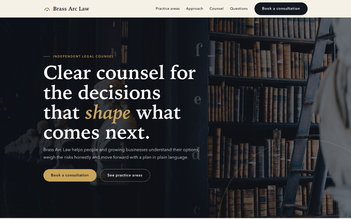 Brass Arc Lawyer