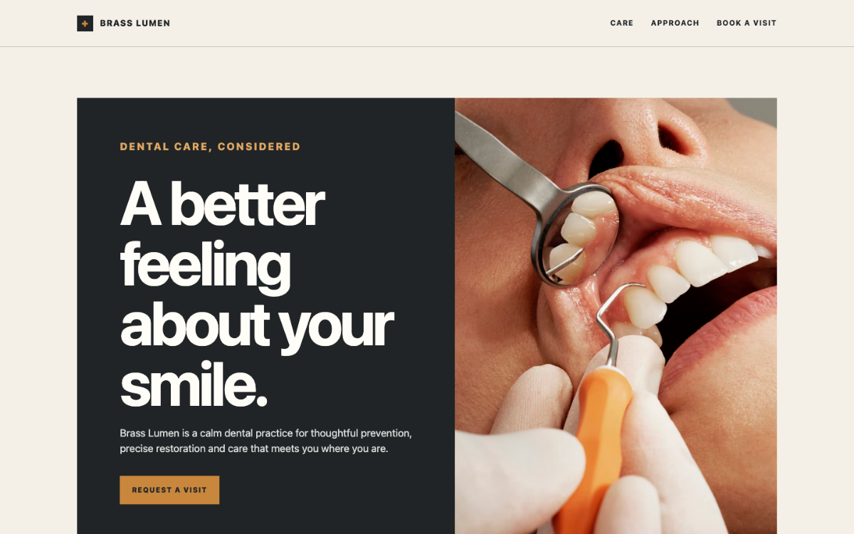 Brass Lumen Dentist