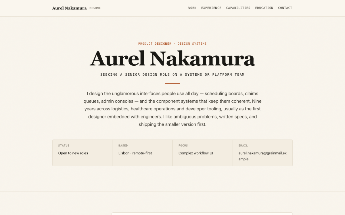 Bright Grain Resume