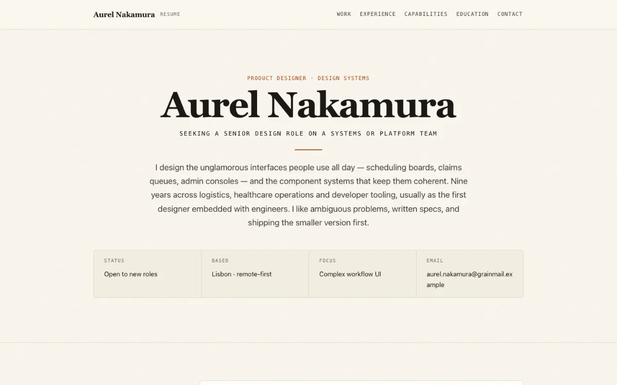 Bright Grain Resume