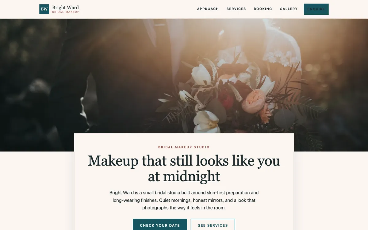 Bright Ward Bridal Makeup