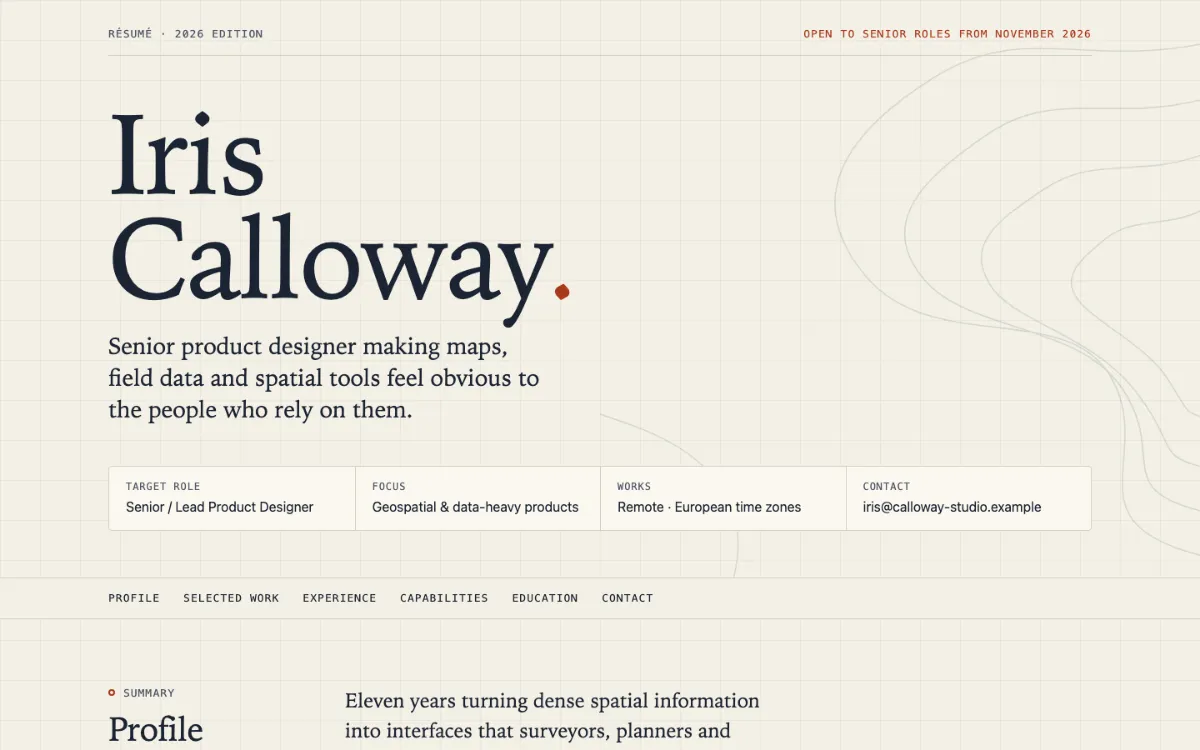 Brio Atlas Resume