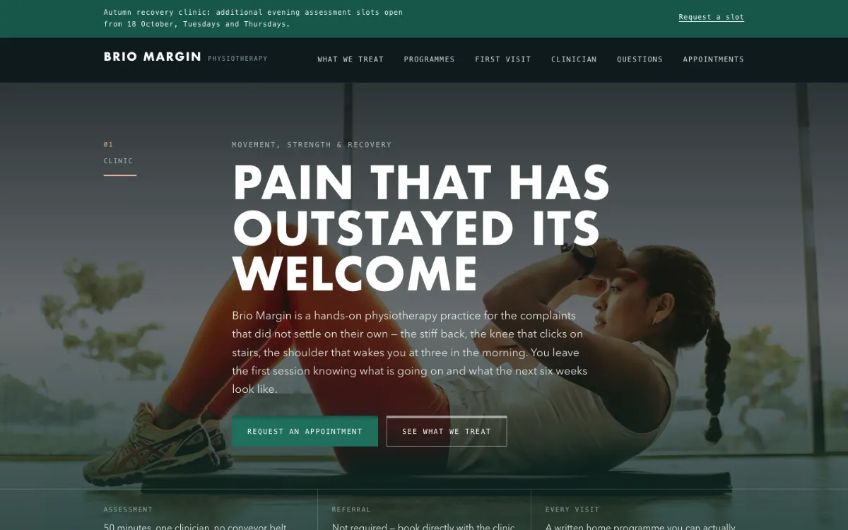Brio Margin Physiotherapist