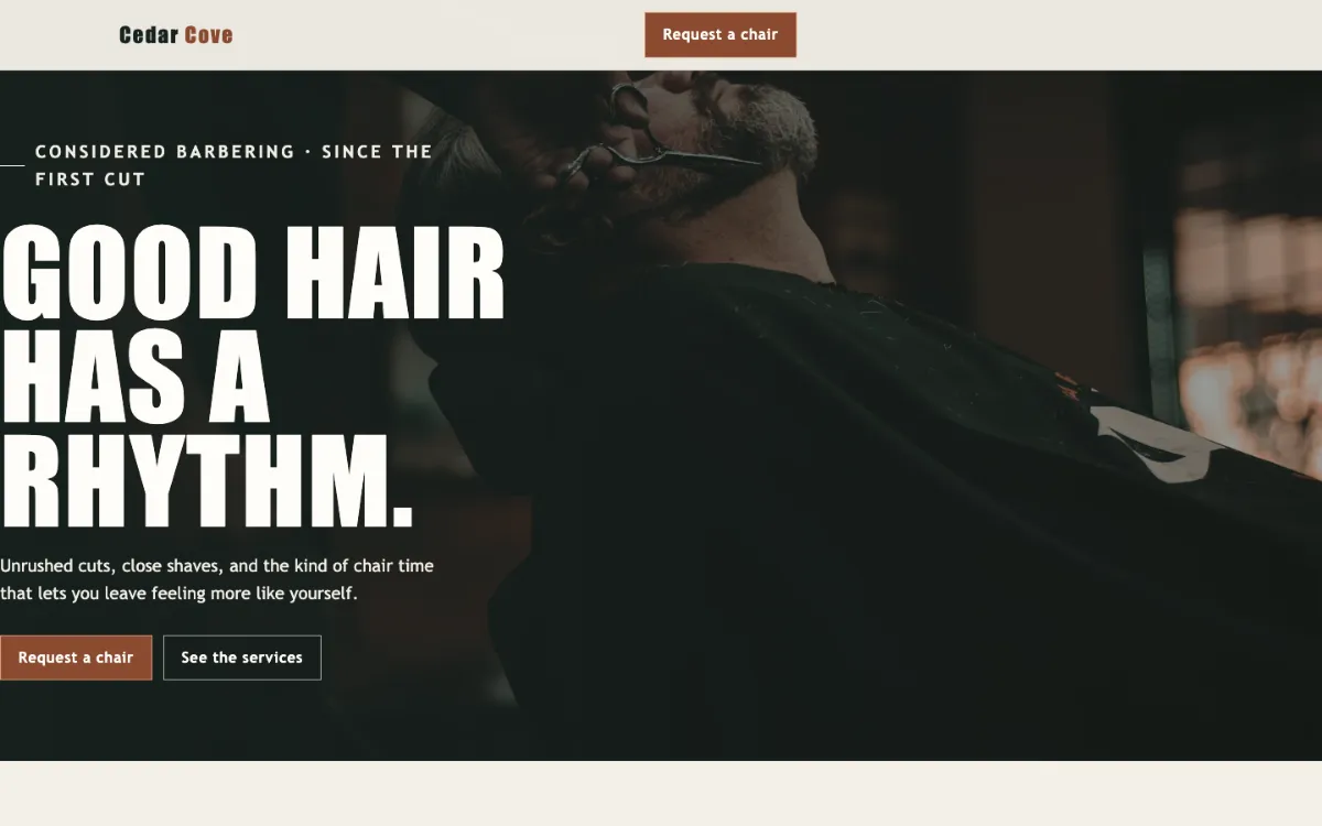 Cedar Cove Barber