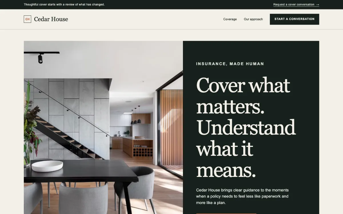 Cedar House Insurance Agent