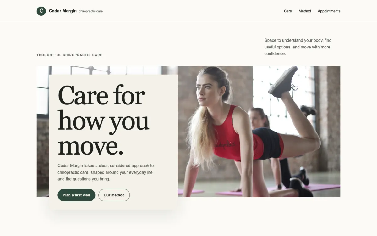 Cedar Margin Chiropractor