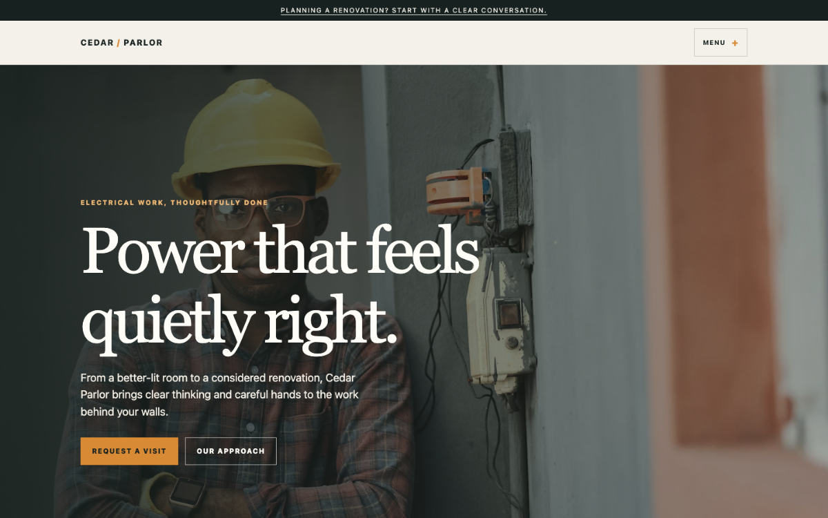 Cedar Parlor Electrician