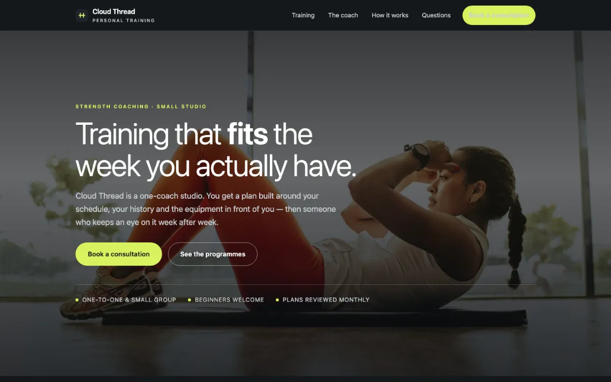 Cloud Thread Personal Trainer