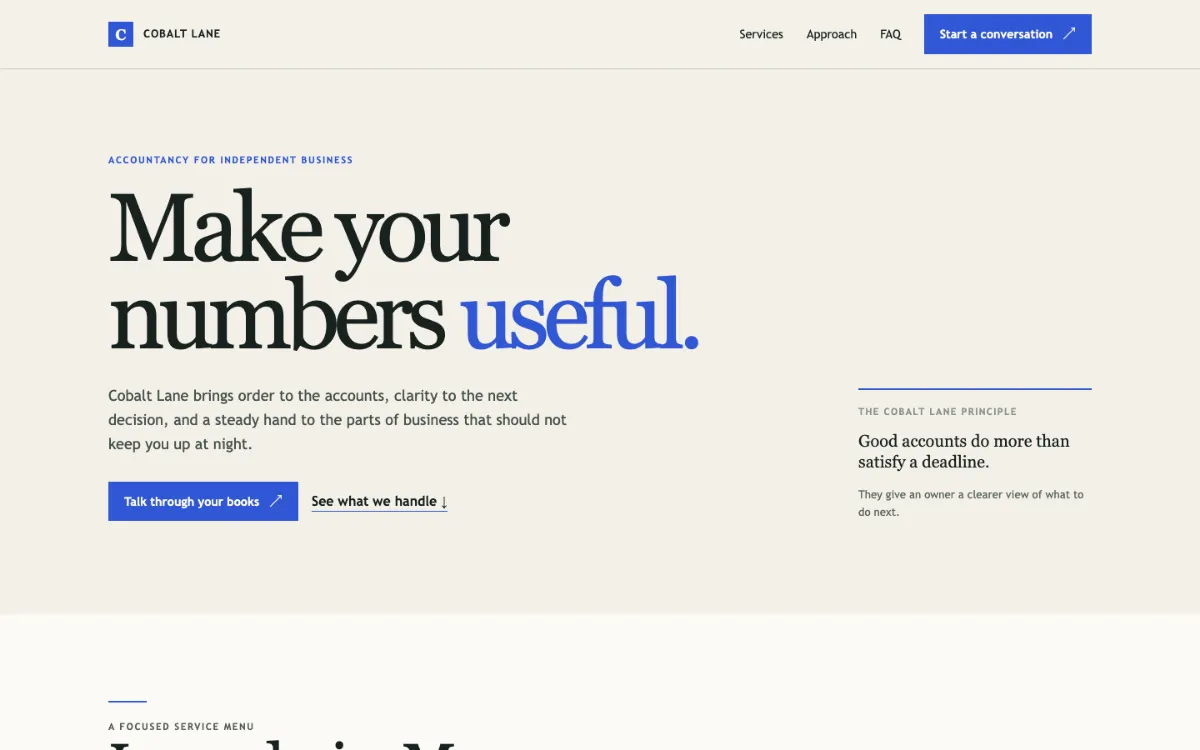 Cobalt Lane Accountant