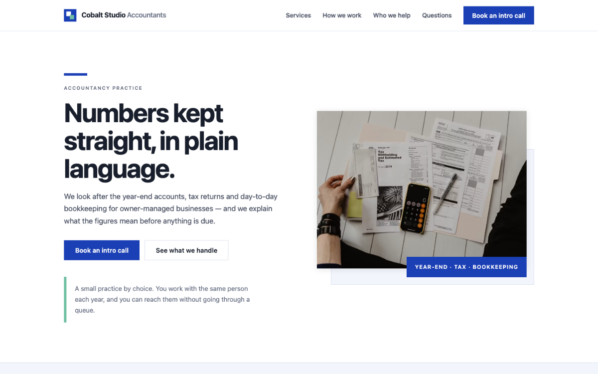 Cobalt Studio Accountant