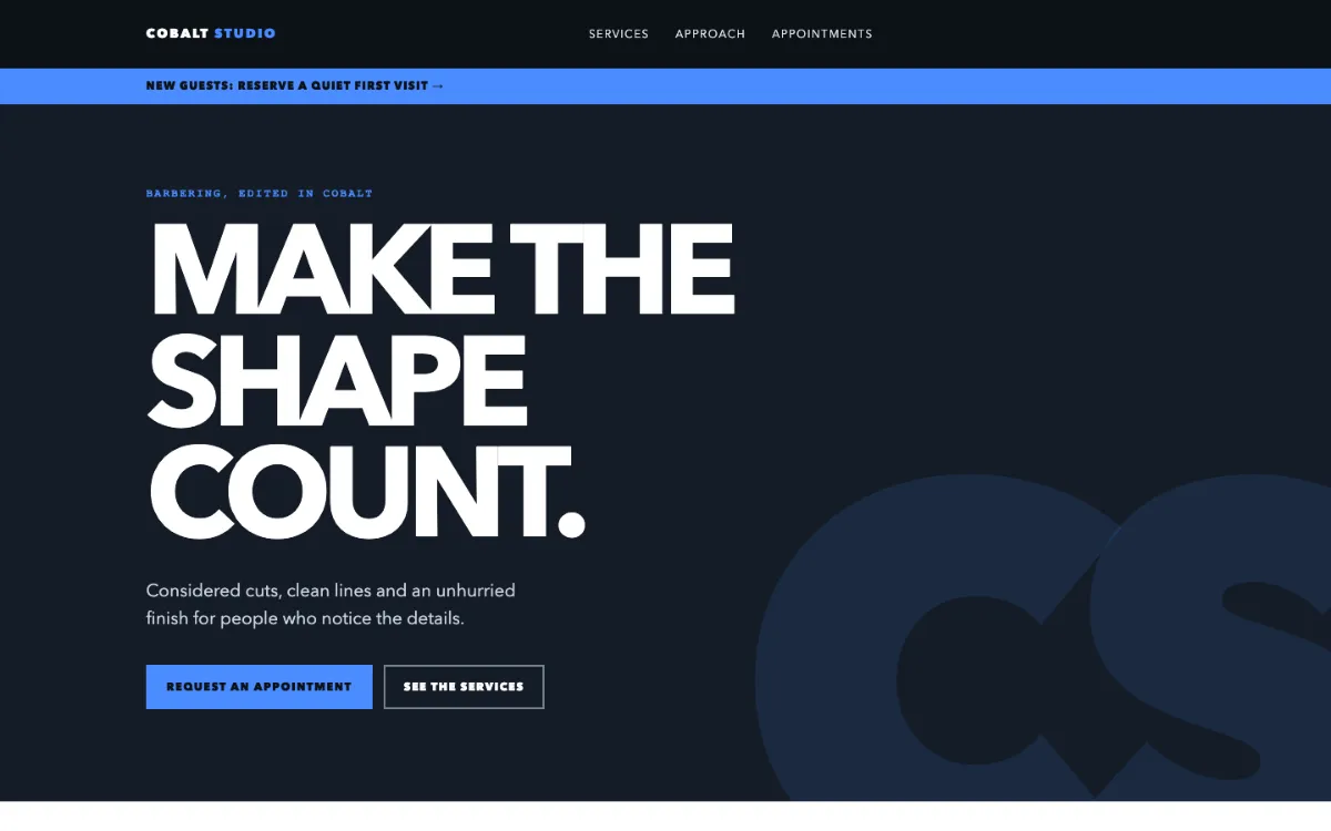 Cobalt Studio Barber