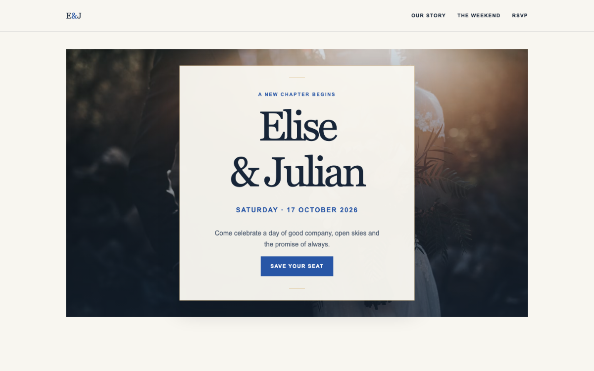 Cobalt Studio Wedding