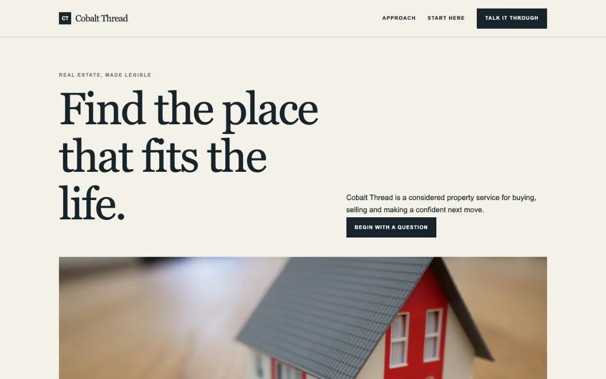 Cobalt Thread Real Estate Agent