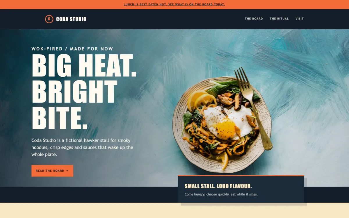 Coda Studio Hawker Stall