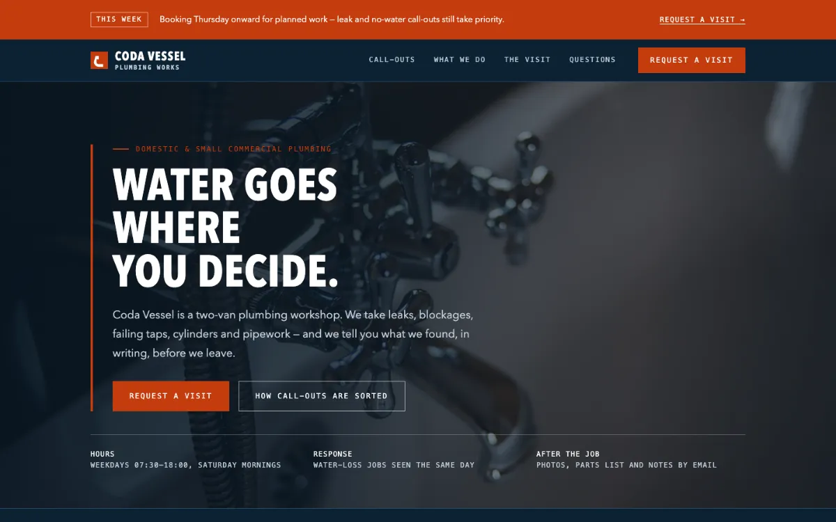 Coda Vessel Plumber