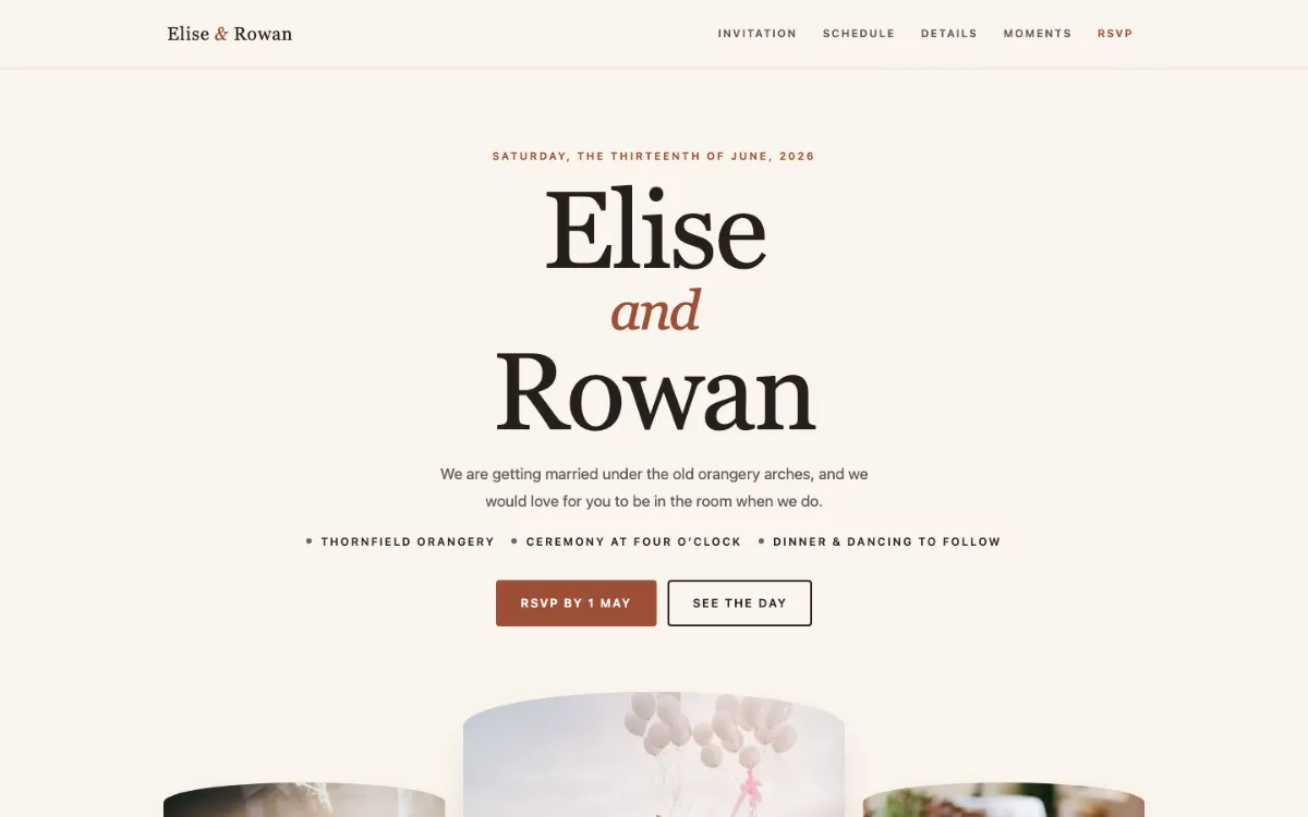 Common Arc Wedding