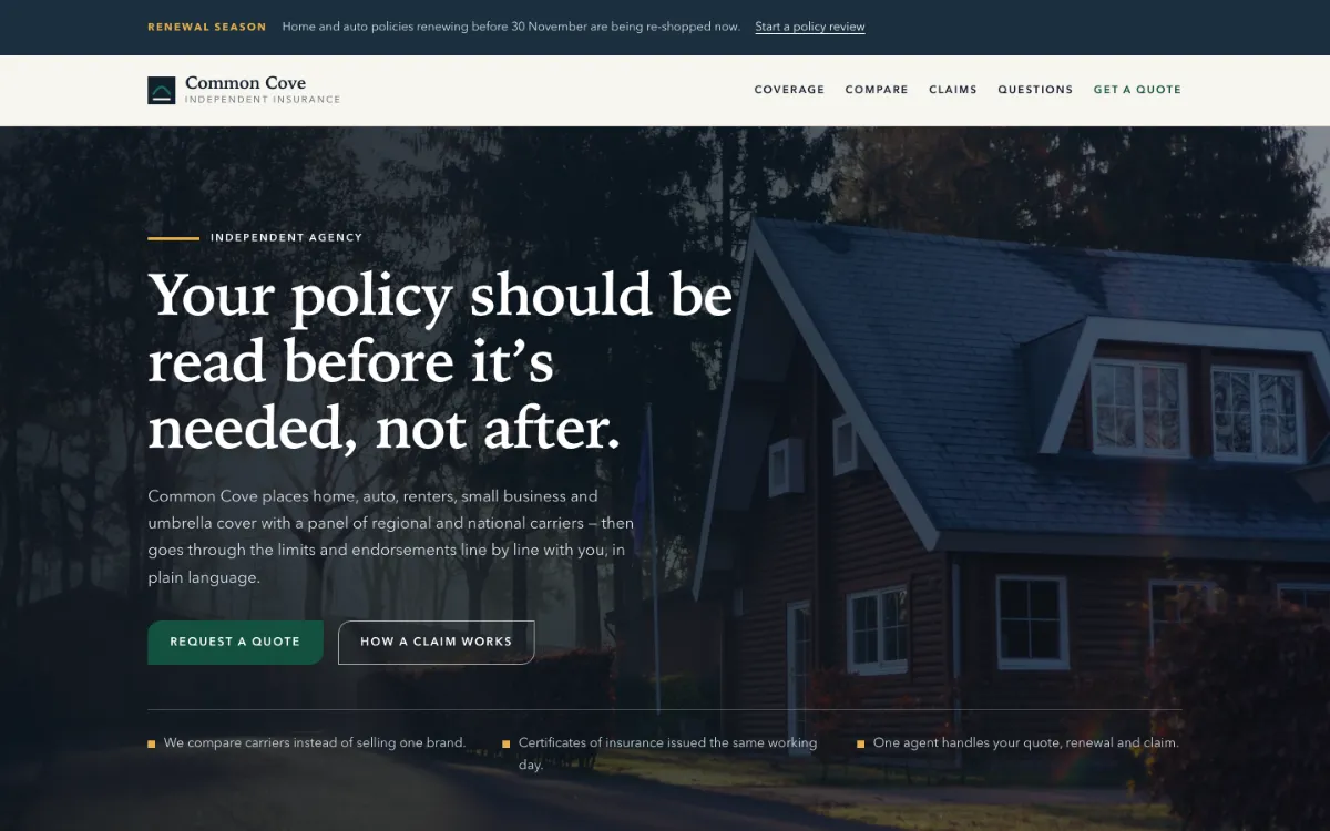 Common Cove Insurance Agent
