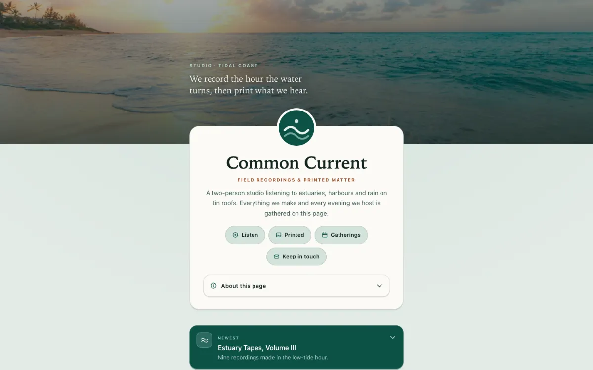 Common Current Link In Bio