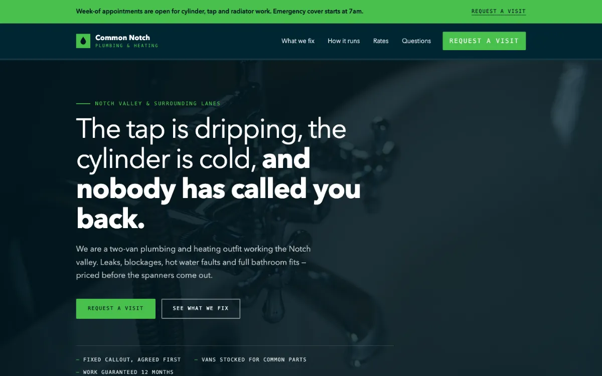 Common Notch Plumber
