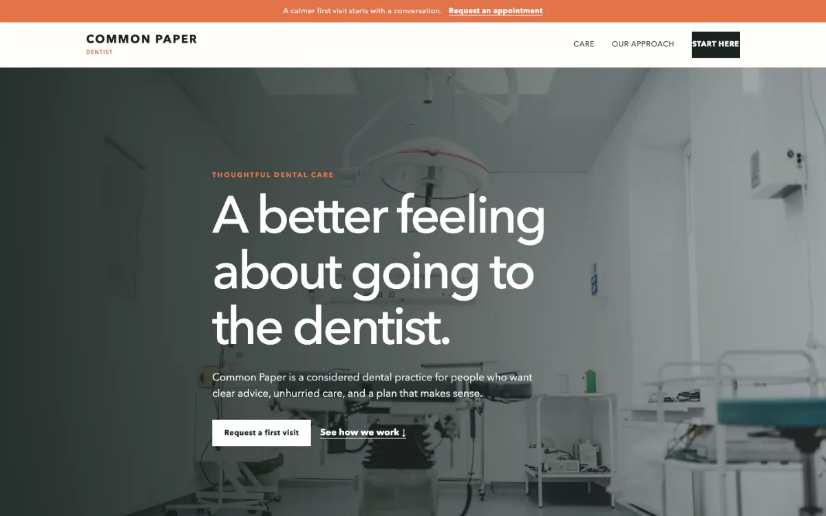 Common Paper Dentist