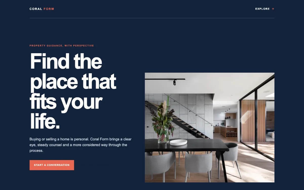 Coral Form Real Estate Agent