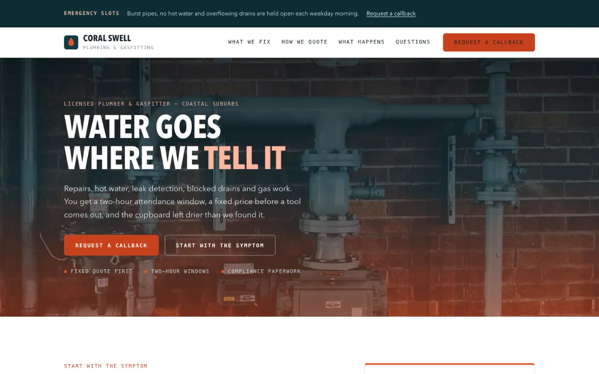 Coral Swell Plumber